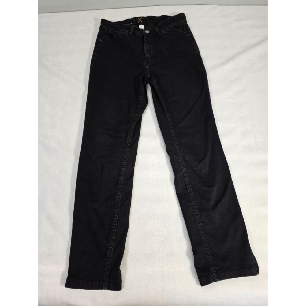 MAC Dream Chic Jeans Womens 36/27 US 6 Black Ankle Zip Hyper Stretch Slim Crop